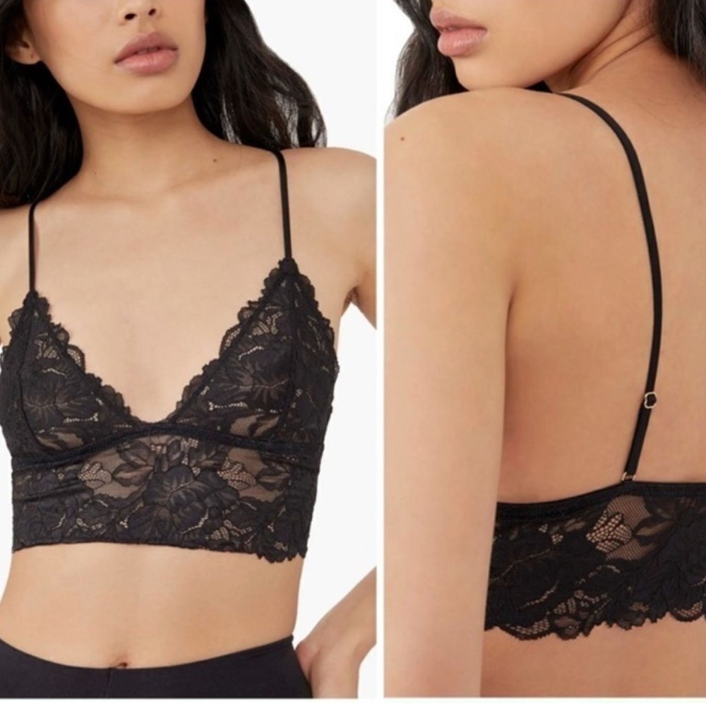 Intimately Free People Everyday lace long line, cami/bra. 2 pack.